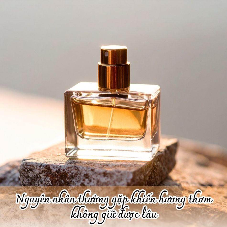 Các nguyên nhân thường gặp khiến hương thơm không giữ được lâu
